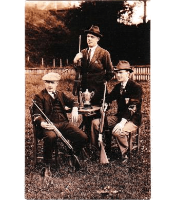 Some original members of the club, undated photo taken outdoors